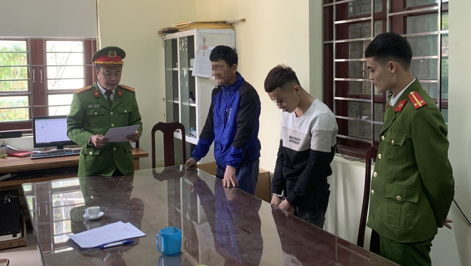 Nông Văn Minh tại cơ quan điều tra