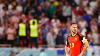 Hazard chơi trận Bỉ hòa Croatia 0-0 ở World Cup 2022