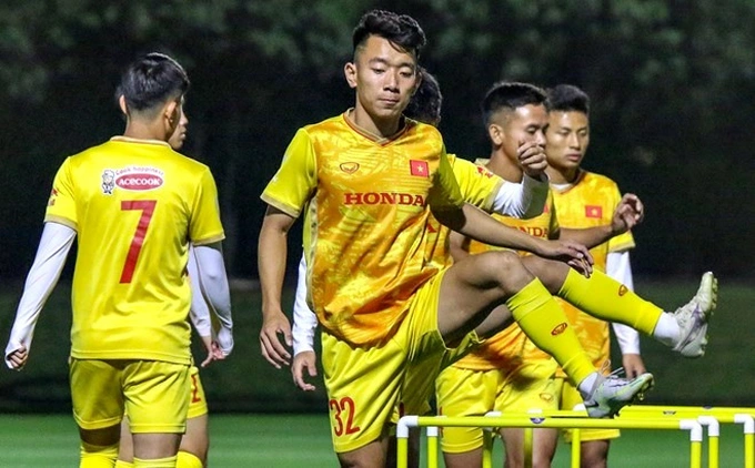 U23 Việt Nam tập luyện trước thềm trận đấu với U23 Iraq
