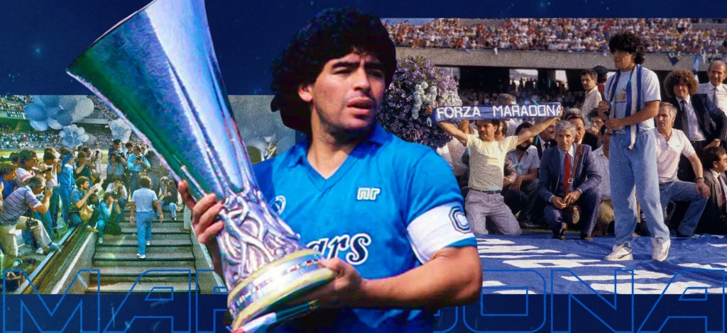 Maradona và Napoli cuối cùng cũng đã trở thành ông vua mới của bóng đá Italy