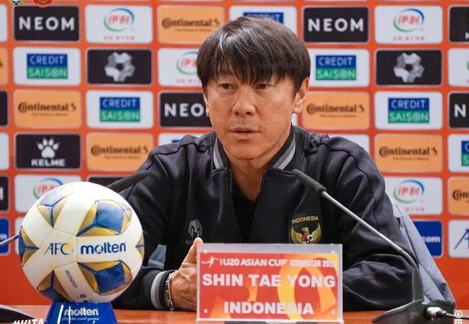 HLV Shin Tae Yong ngao ngán với chất lượng của cầu thủ U20 Indonesia