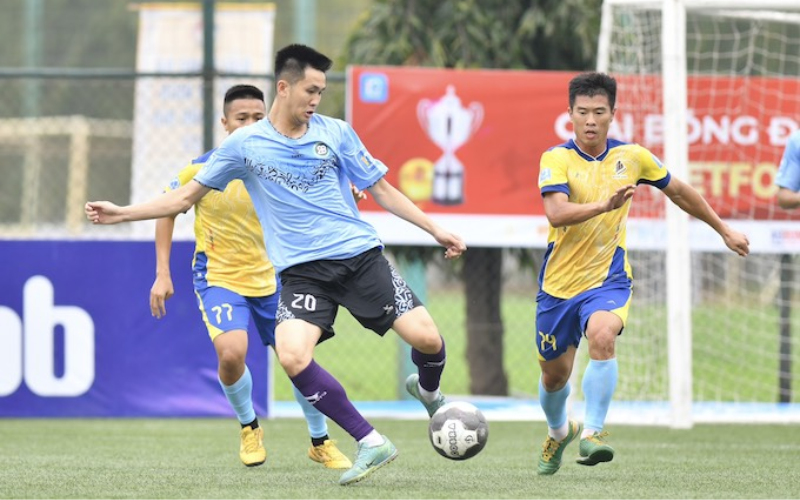 Cả Hà Nội Đà Nẵng Land và Theanh28 FC đều chơi rất tập trung và không để đối phương có cơ hội