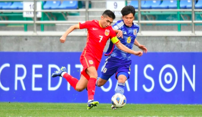 U20 Nhật Bản chơi sắc sảo hơn so với U20 Trung Quốc