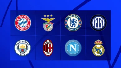 Bayern Munich, Benfica, Chelsea, Inter Milan, Man City, AC Milan, Napoli và Real Madrid là 8 đội bóng giành quyền vào tứ kết Champions League năm nay