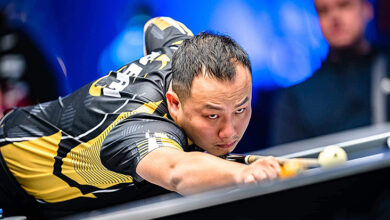 Cơ thủ Nguyễn Anh Tuấn tại giải pool 9 bi thế giới