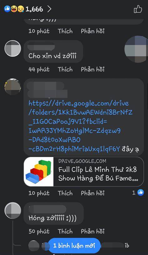 Link drive Lê Minh Thư vẫn được cư dân mạng nháo nhào tìm kiếm