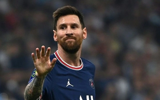 Messi trong màu áo của PSG