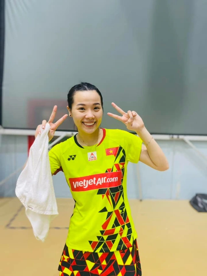 Niềm vui của Thùy Linh sau khi giành chiến thắng trước Pitchamon để vào chung kết của giải đấu